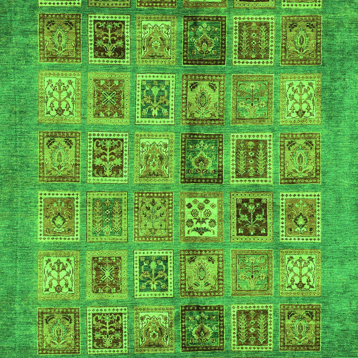 Abstract Green Modern Rug, abs3747grn