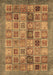 Abstract Brown Modern Rug, abs3747brn