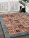 Abstract Camel Brown Modern Rug in Family Room, abs3747