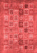 Abstract Red Modern Area Rugs