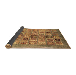 Sideview of Abstract Brown Modern Rug, abs3747brn