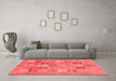 Modern Red Washable Rugs