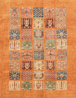 Abstract Orange Modern Rug, abs3748