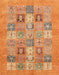 Abstract Orange Modern Rug, abs3748