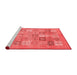 Modern Red Washable Rugs