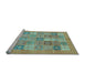 Sideview of Machine Washable Abstract Light Blue Modern Rug, wshabs3748lblu