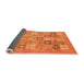 Sideview of Abstract Orange Modern Rug, abs3748org