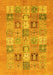 Abstract Yellow Modern Rug, abs3748yw