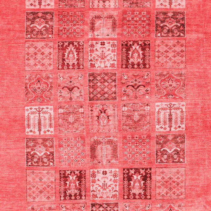 Machine Washable Abstract Red Modern Rug, wshabs3748red