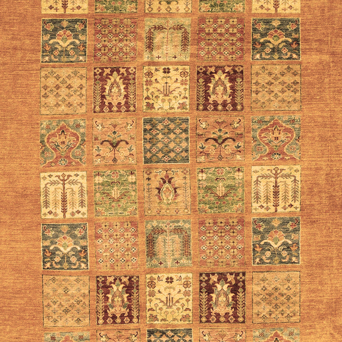 Machine Washable Abstract Brown Modern Rug, wshabs3748brn