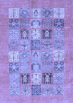 Abstract Blue Modern Rug, abs3748blu