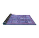 Sideview of Abstract Blue Modern Rug, abs3748blu