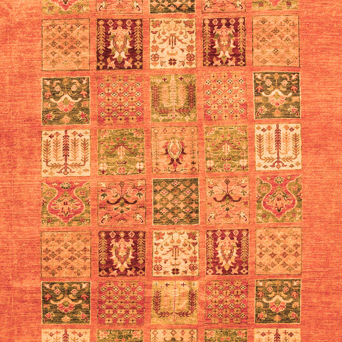 Abstract Orange Modern Rug, abs3748org