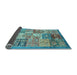 Sideview of Abstract Light Blue Modern Rug, abs3749lblu