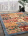 Abstract Camel Brown Modern Rug in Family Room, abs3749