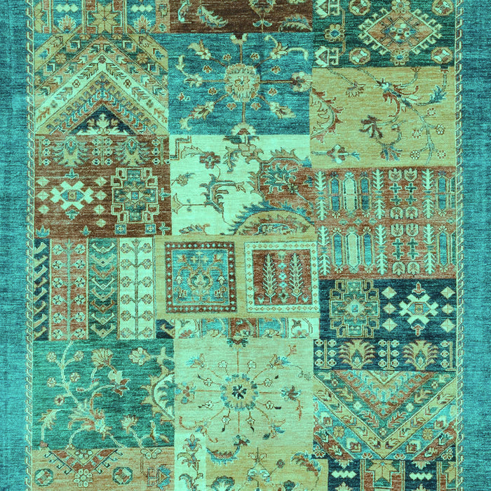 Abstract Turquoise Modern Rug, abs3749turq