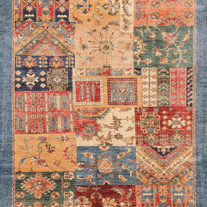 Machine Washable Abstract Camel Brown Rug, wshabs3749