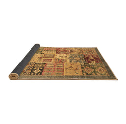 Sideview of Abstract Brown Modern Rug, abs3749brn