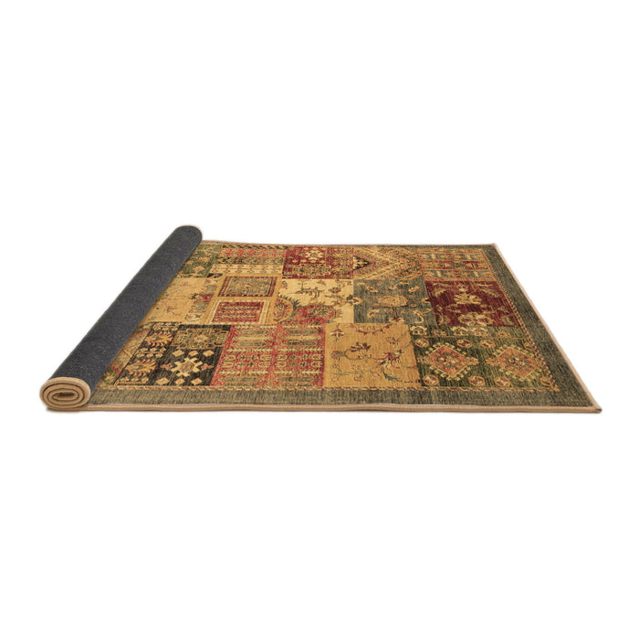 Sideview of Abstract Brown Modern Rug, abs3749brn