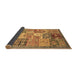 Sideview of Abstract Brown Modern Rug, abs3749brn