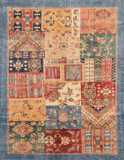 Abstract Camel Brown Modern Rug, abs3749