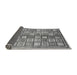 Sideview of Abstract Gray Modern Rug, abs374gry