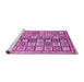 Sideview of Machine Washable Abstract Purple Modern Area Rugs, wshabs374pur