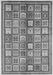 Machine Washable Abstract Gray Modern Rug, wshabs374gry