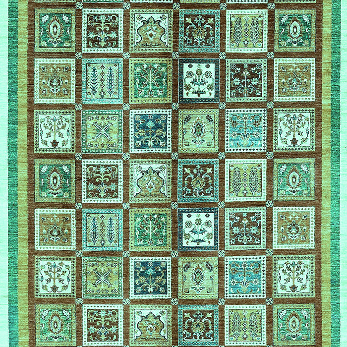 Abstract Turquoise Modern Rug, abs374turq
