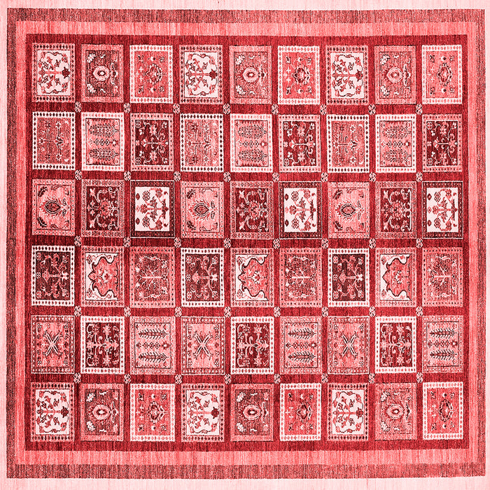 Machine Washable Abstract Red Modern Rug, wshabs374red