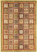 Machine Washable Abstract Brown Modern Rug, wshabs374brn