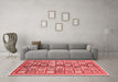 Modern Red Washable Rugs