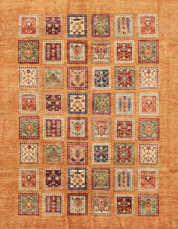 Abstract Orange Modern Rug, abs3750
