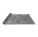 Sideview of Abstract Gray Modern Rug, abs3750gry