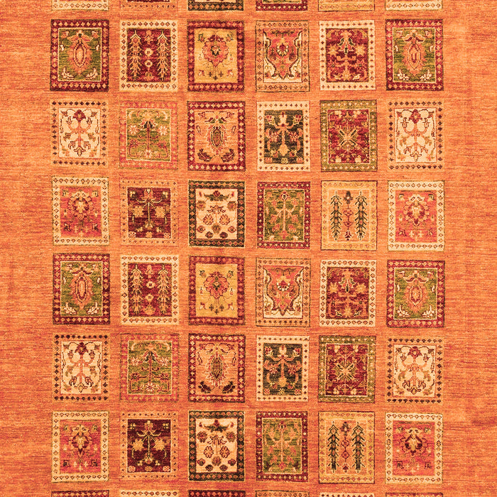 Abstract Orange Modern Rug, abs3750org