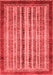 Abstract Red Modern Area Rugs