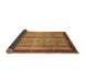 Sideview of Abstract Brown Modern Rug, abs3751brn