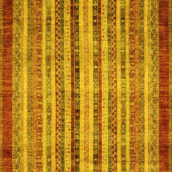 Machine Washable Abstract Yellow Modern Rug, wshabs3751yw