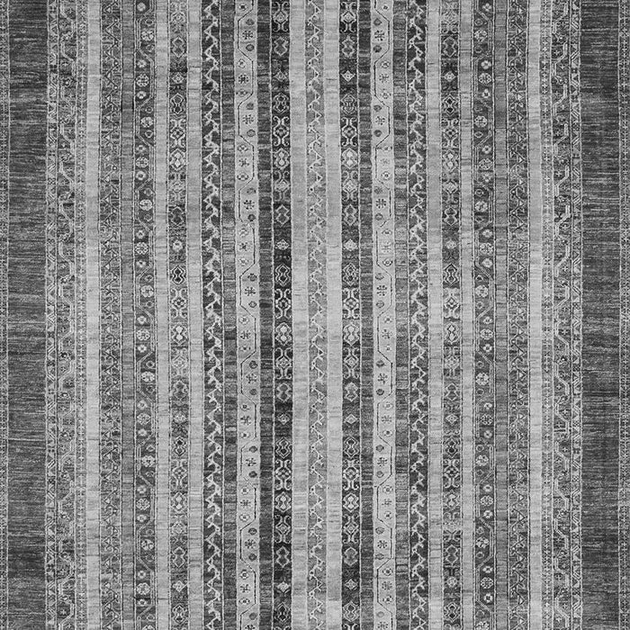 Machine Washable Abstract Gray Modern Rug, wshabs3751gry