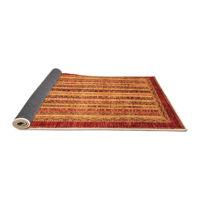 Sideview of Abstract Orange Modern Rug, abs3751org