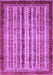 Machine Washable Abstract Purple Modern Area Rugs, wshabs3751pur