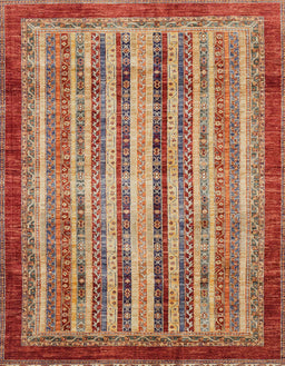 Abstract Red Modern Rug, abs3751