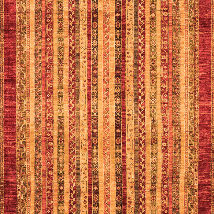 Machine Washable Abstract Orange Modern Area Rugs, wshabs3751org