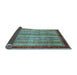 Sideview of Abstract Light Blue Modern Rug, abs3751lblu