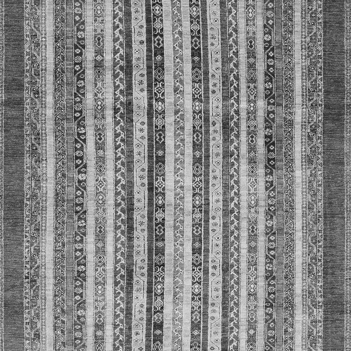 Machine Washable Abstract Gray Modern Rug, wshabs3752gry