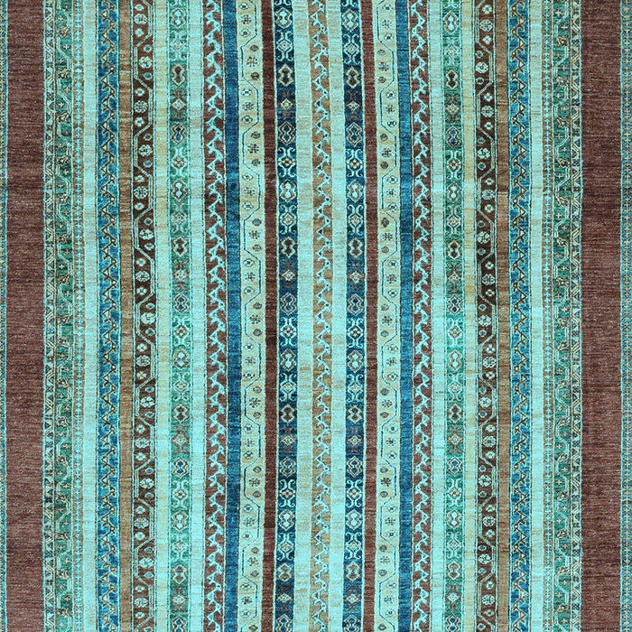 Machine Washable Abstract Light Blue Modern Rug, wshabs3752lblu