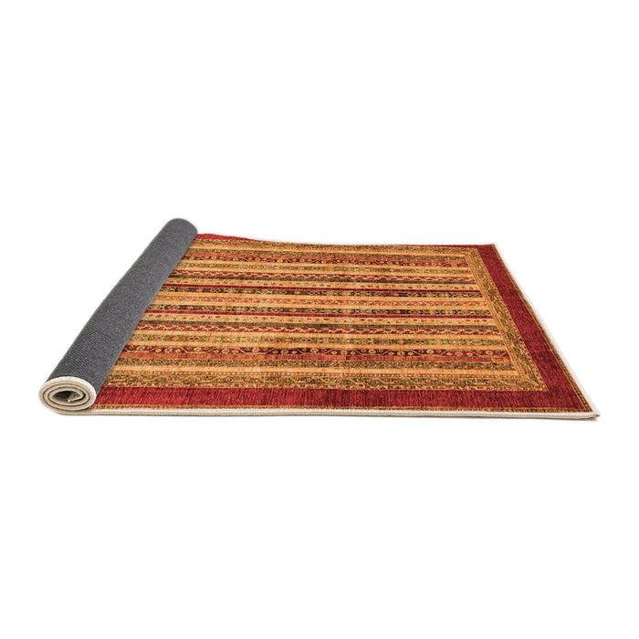 Sideview of Abstract Orange Modern Rug, abs3752org