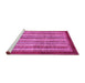 Sideview of Machine Washable Abstract Pink Modern Rug, wshabs3752pnk