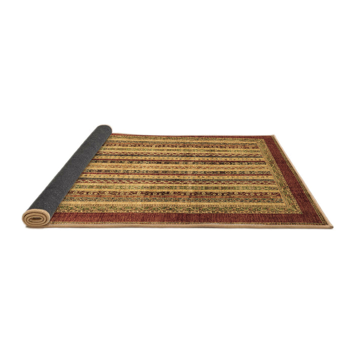Sideview of Abstract Brown Modern Rug, abs3752brn