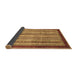 Sideview of Abstract Brown Modern Rug, abs3752brn